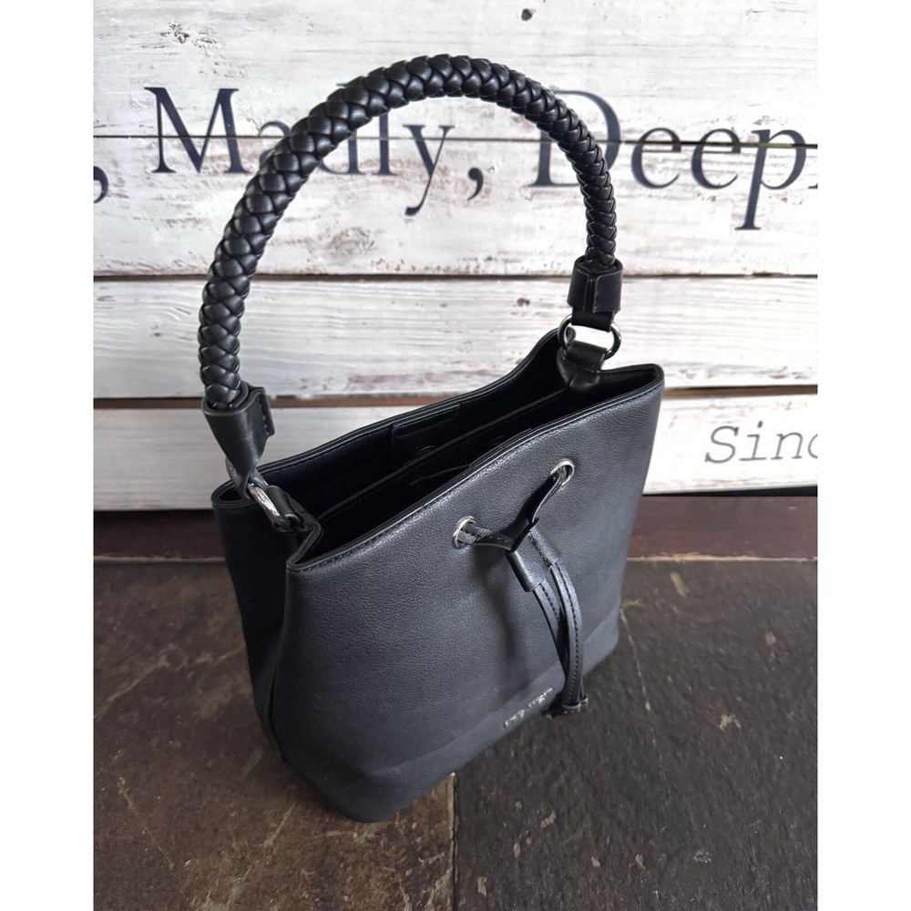 Nine West Shoulder Bag/ Handbag Purse Braided Strap Black